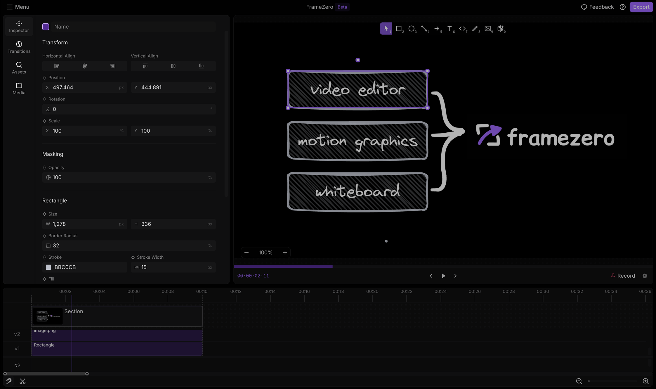 Polish and Export preview
